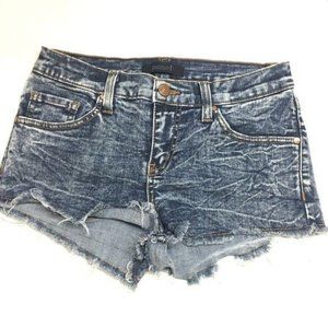 Mono b shorts blue denim stone wash Y L distressed